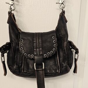 Free People/We The Free Baby Leigh Distressed Tote Aged Graphite Like New